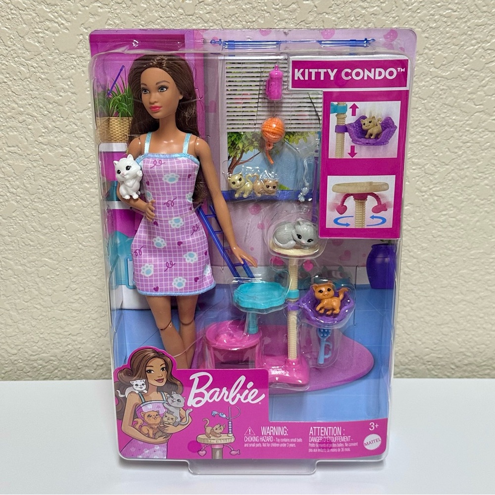 NEW IN BOX✨ Barbie Doll Kitty Condo Cat Kitten Playset 2021 - Picture 2 of 4